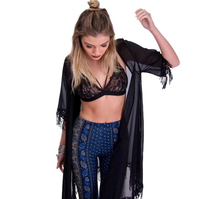 Lace Hollow-Cut Bra - Sexy Lingerie Collection