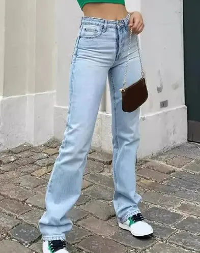 Light Blue Slim Fit Jeans - Kia Day Design