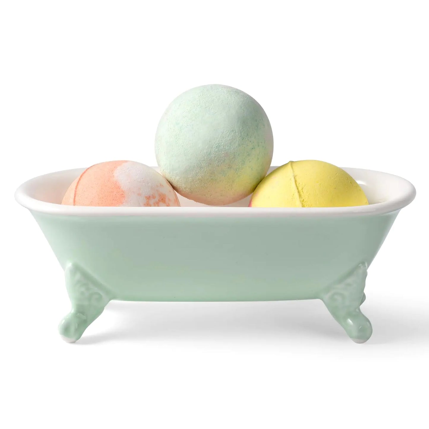 Decorative Ceramic Clawfoot Bathtub Soap Holder - - soap tray