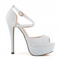 High Heel Nightclub Sandals - White 42 - heels