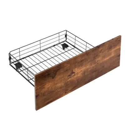 Full Size Bed Frame With Storage Headboard And 2 Drawers