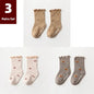 3 Pairs of Anti-Slip Childrens Socks - Kia Day Design