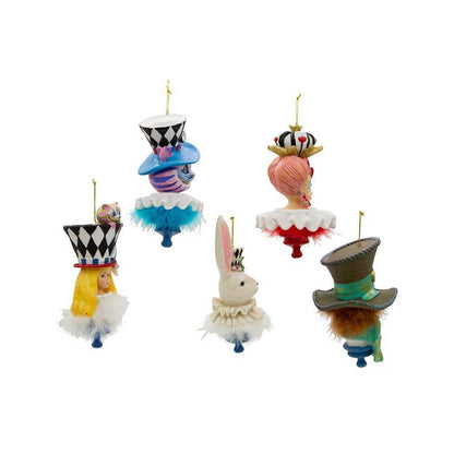 6" Holly Hats™ Cheshire Cat Hat Ornament by Kurt Adler - - Seasonal Decor, Christmas