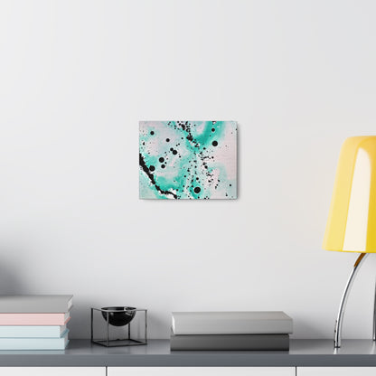 Teal Burst Canvas Gallery Wraps