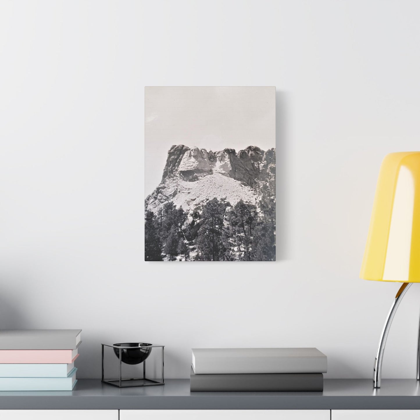 Black Hills Mount Rushmore Satin Canvas Stretched 12″ x 16″ (Vertical) 1.5"