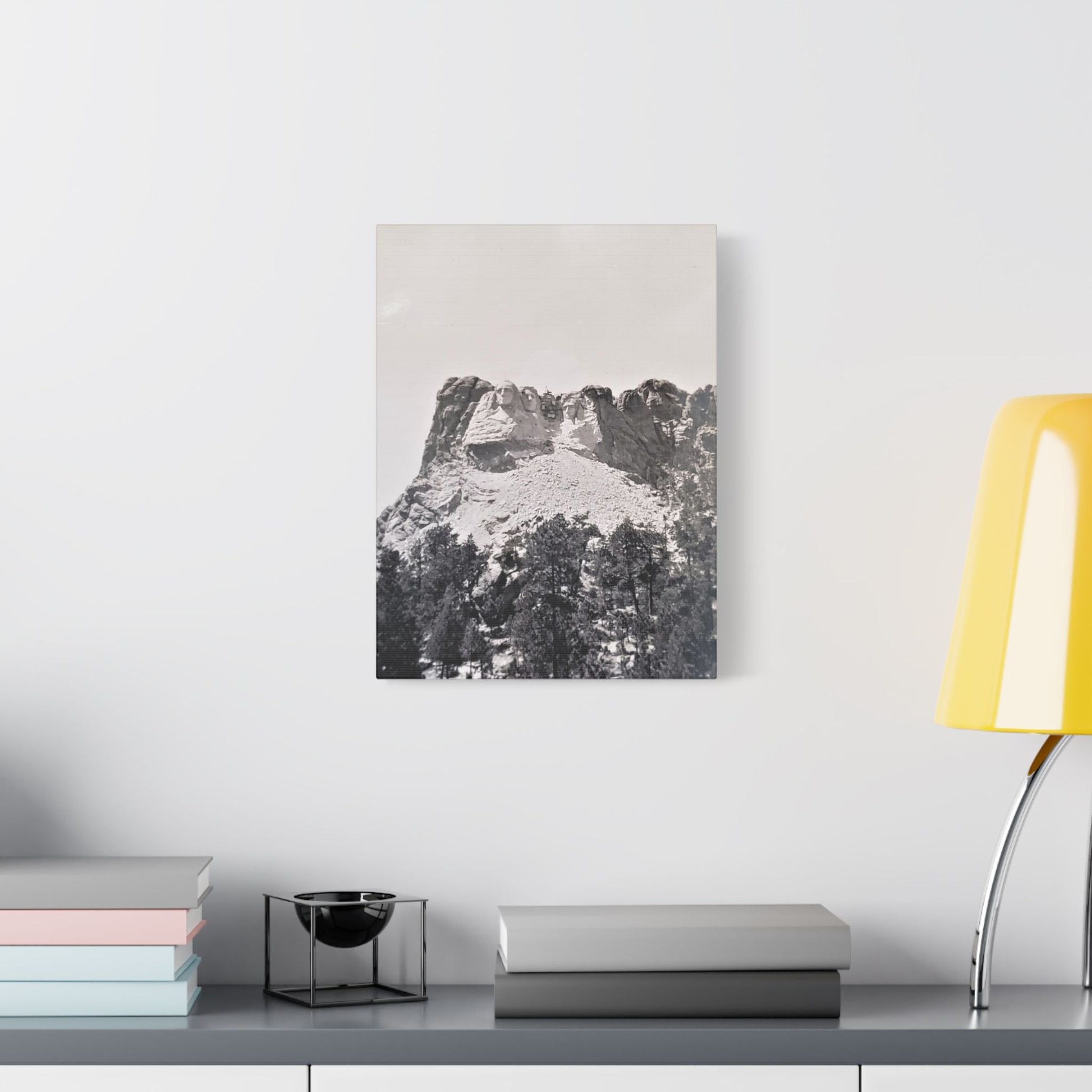 Black Hills Mount Rushmore Satin Canvas Stretched - 12″ x 16″ (Vertical) 1.5" - Canvas