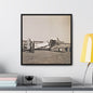 Army Pursuit Plane Ames Airport 1939 Gallery Canvas Wraps Square Frame 20″ x 20″ 1.25" Black