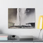 Old Faithful Geyser Yellowstone Canvas Gallery Wraps 24″ x 18″ 1.25"