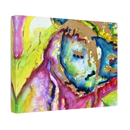 Mothers Face Stretched Canvas