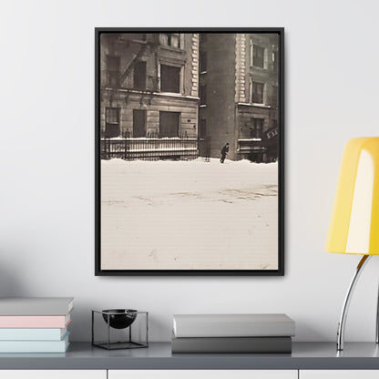 430 W 119th St New York Gallery Canvas Wraps Vertical Frame 18″ x 24″ Premium Gallery Wraps (1.25″) Black white