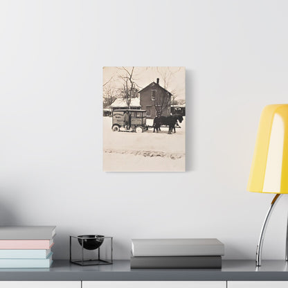 Milk Man Satin Canvas Stretched
