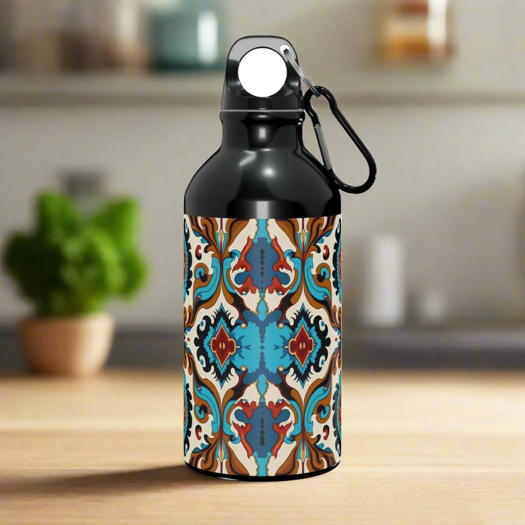 Blue Cream Abstract Oregon Sport Bottle