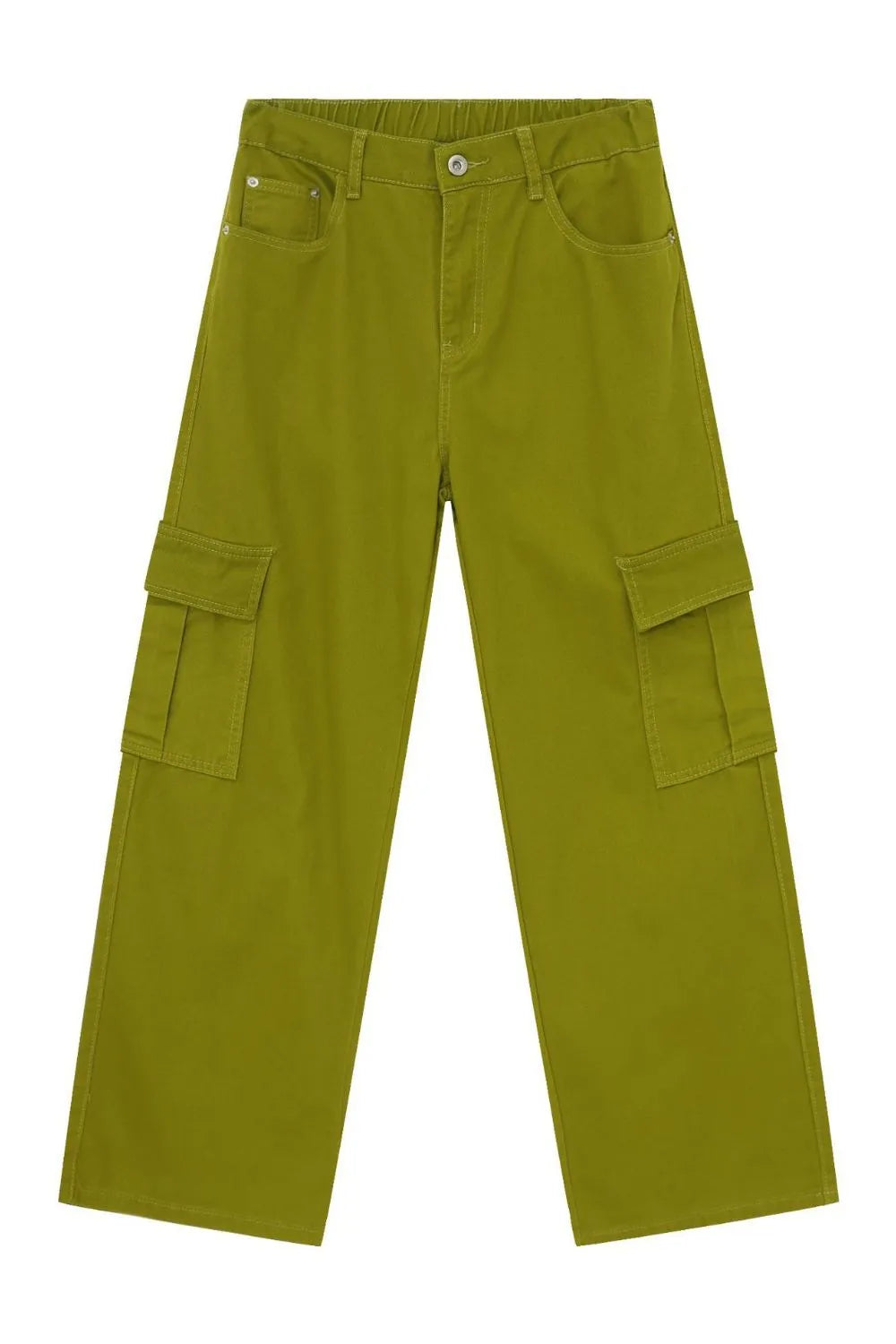 Men's Mid Rise Jeans with Cargo Pockets - -