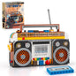 Vziimo Retro Radio Classic Series Building Blocks Set Collectible Vintage Music Player Display Mini Model Kit Creative Gift Toys for Adults Kids 8+ (554 Pieces) Kia Day Design