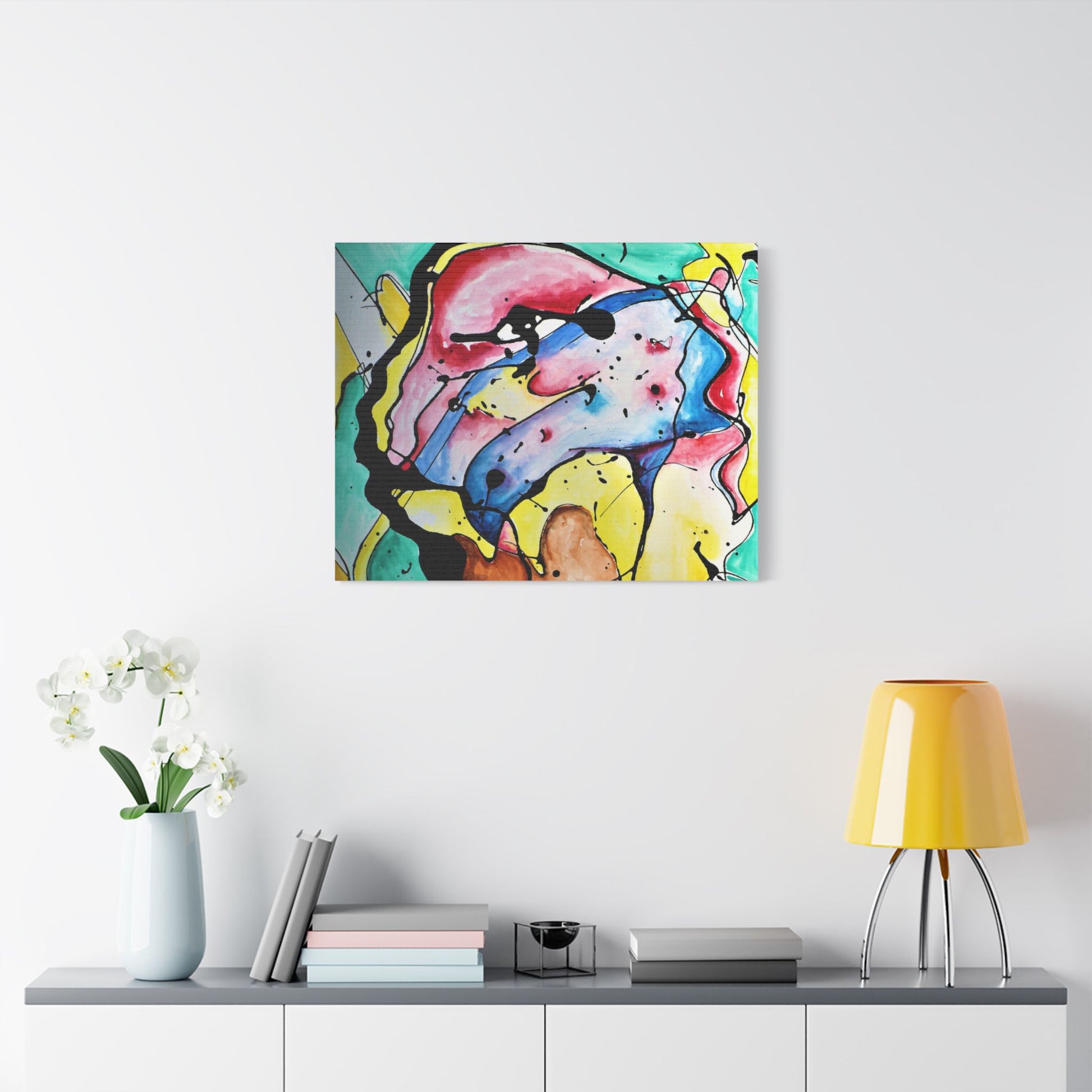 3rd Eye Sundae Satin Canvas Stretched - Kia Day Design