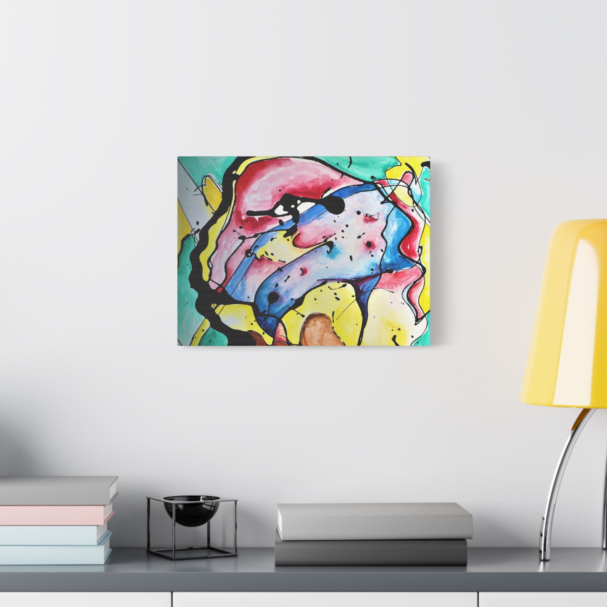 3rd Eye Sundae Satin Canvas Stretched - Kia Day Design