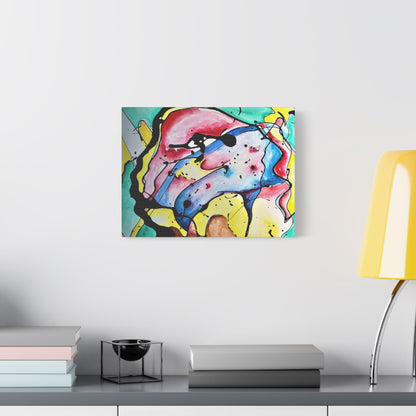 3rd Eye Sundae Satin Canvas Stretched - Kia Day Design