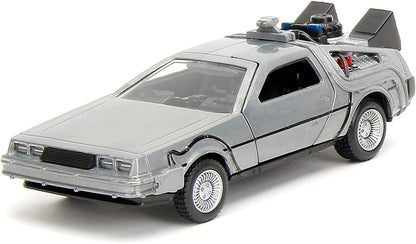 Back to the Future Hollywood Rides 1:32 scale DeLorean Time Machine 3-Pack- Back to the Future™- {{Product type}}