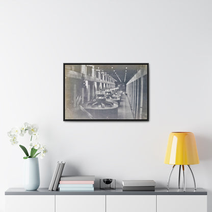 Boulder Dam Powerhouse Gallery Canvas Wraps Horizontal Frame 30″ x 20″ Black 1.25"