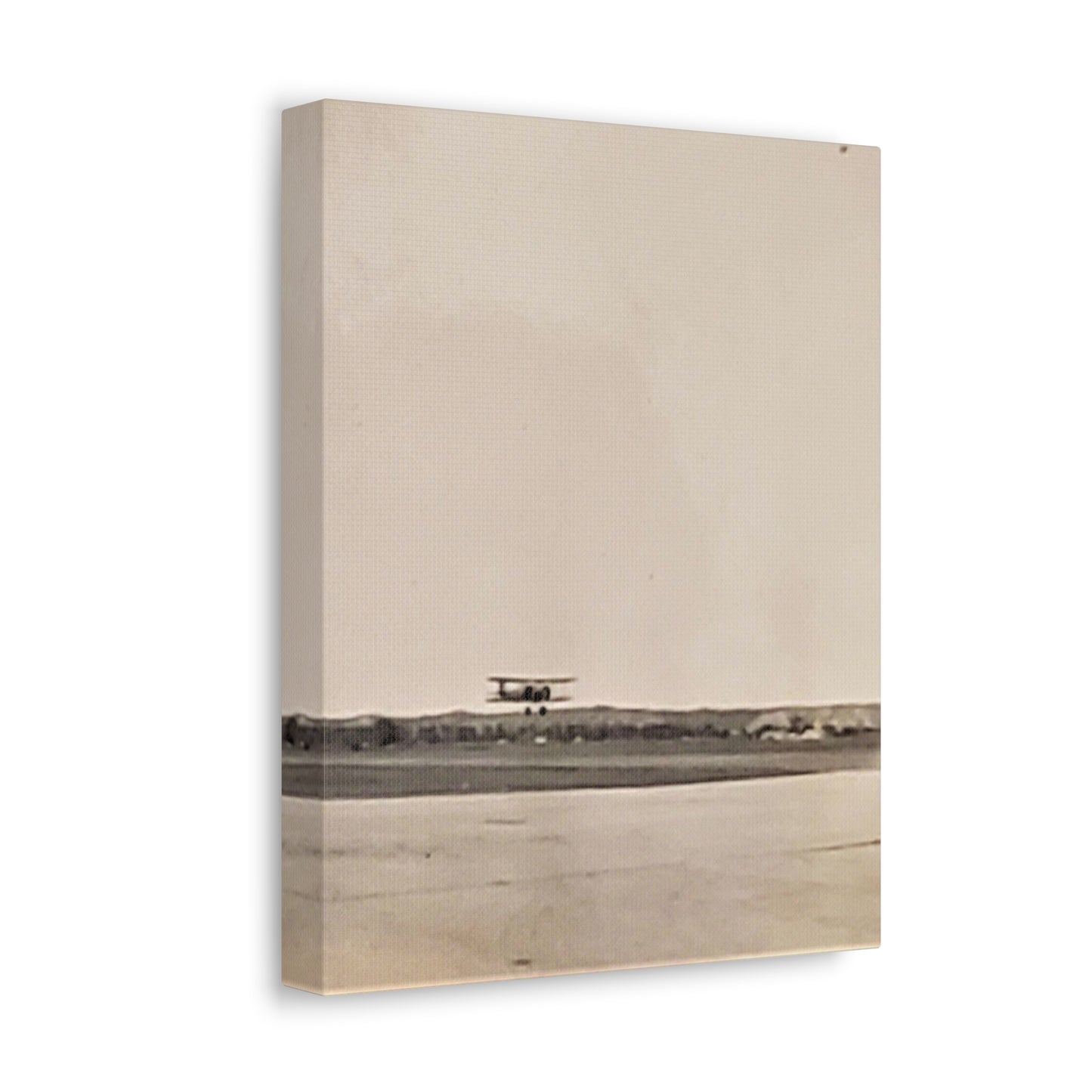 Plane Landing Omaha Airport 1939 Stretched Canvas