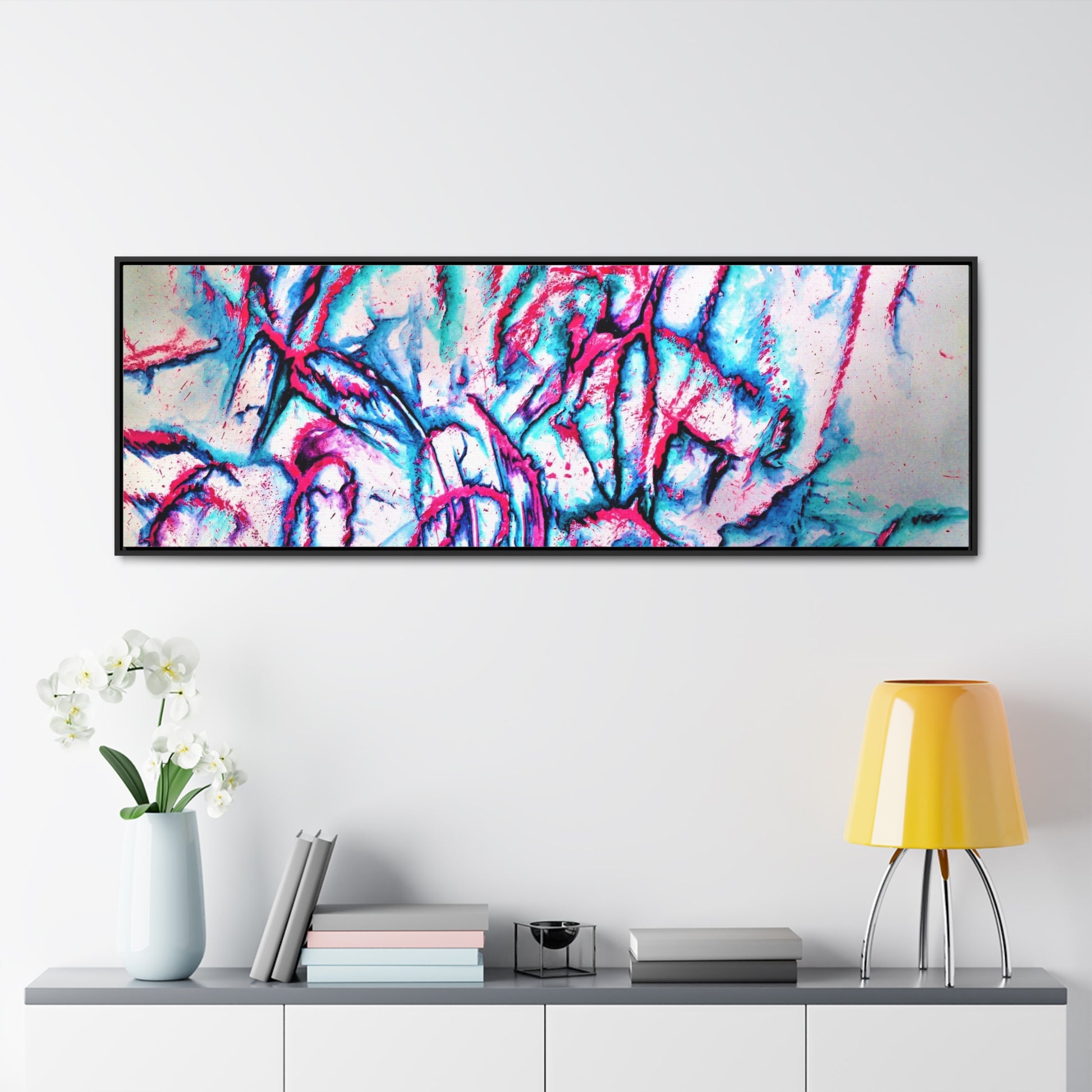 Pink Jellyfish Gallery Canvas Wraps, Horizontal Frame