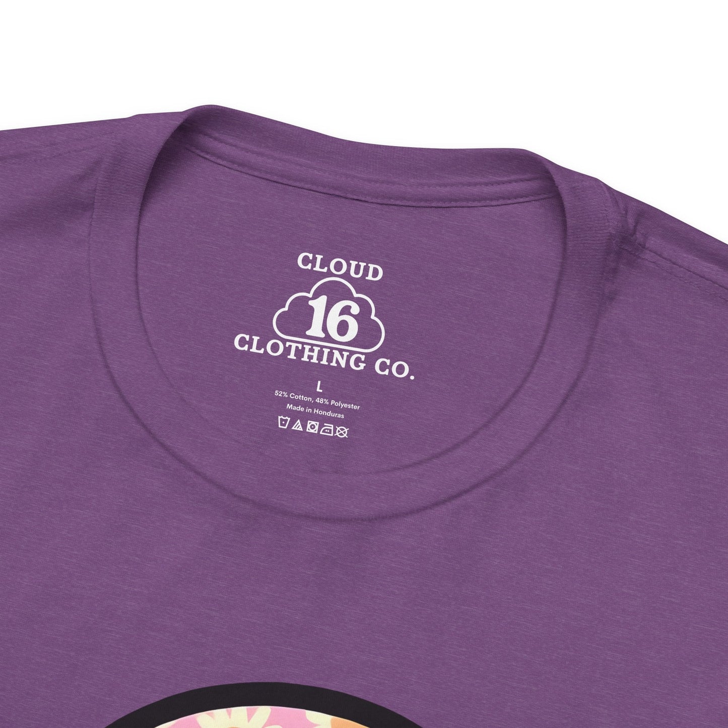 Smile Floral Womens T-Shirt - Positive Vibes Tee- Cloud 16 Clothing Co.- {{Product type}}