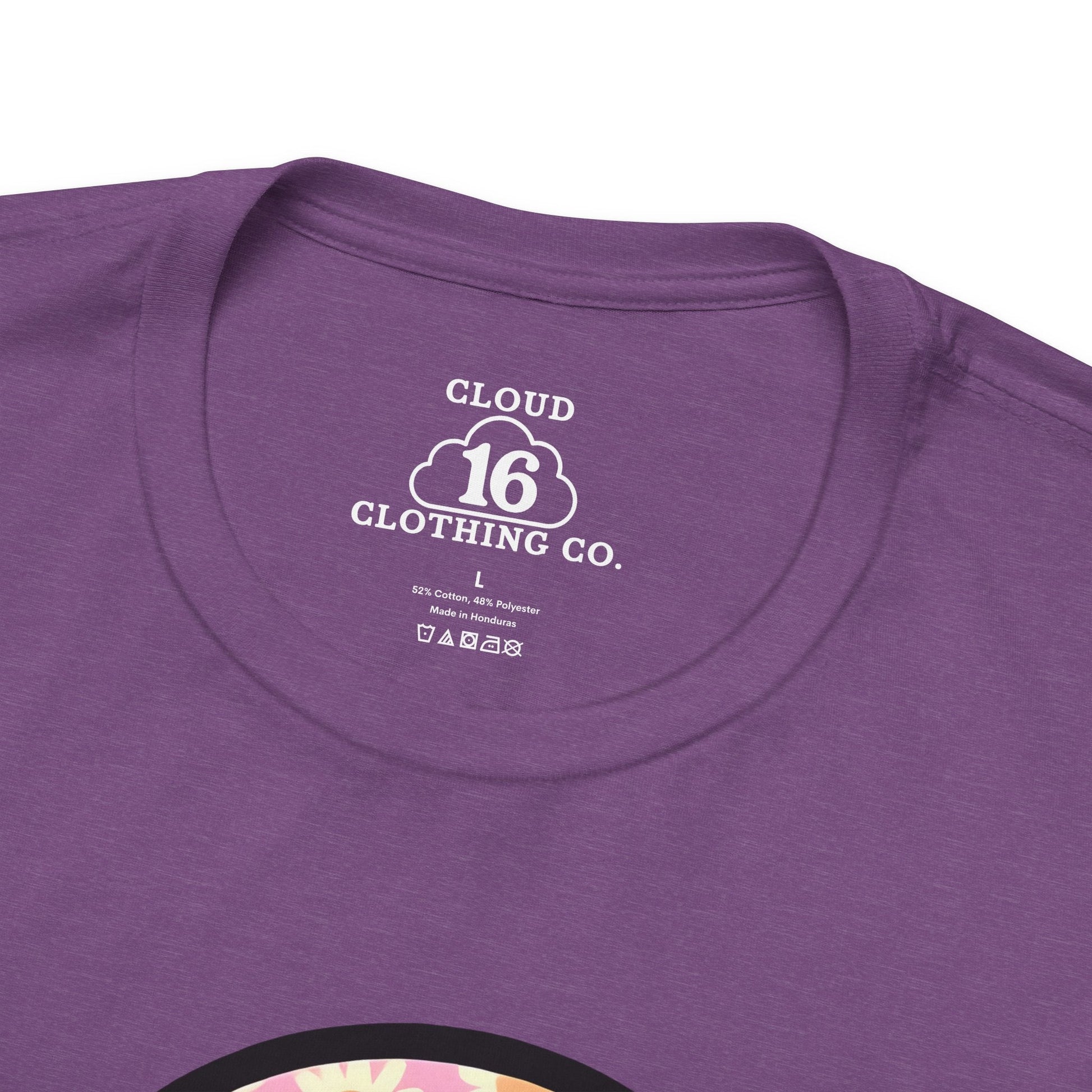Smile Floral Womens T-Shirt - Positive Vibes Tee- Cloud 16 Clothing Co.- {{Product type}}