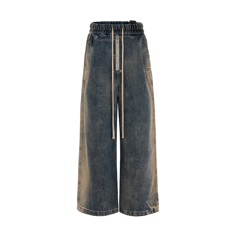 Mens Retro Washed Gradient Jeans - Gradient Color L - jeans