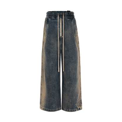 Mens Retro Washed Gradient Jeans - Gradient Color L - jeans
