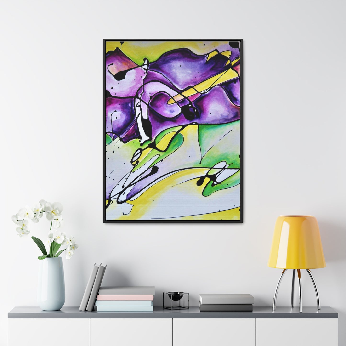 Purple Mountains Gallery Canvas Wraps, Vertical Frame