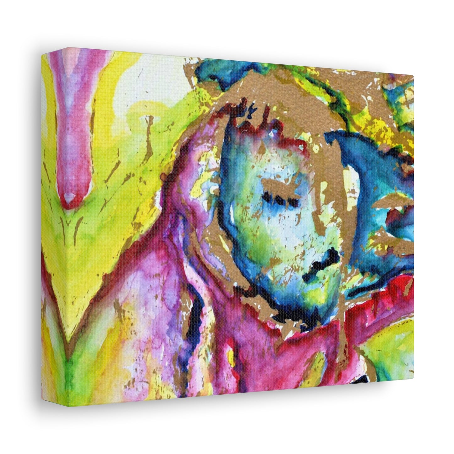 Mother's Face Stretched Canvas