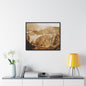 Back View Morris Dam Spillway Gallery Canvas Wraps Horizontal Frame 30″ x 24″ Black 1.25"