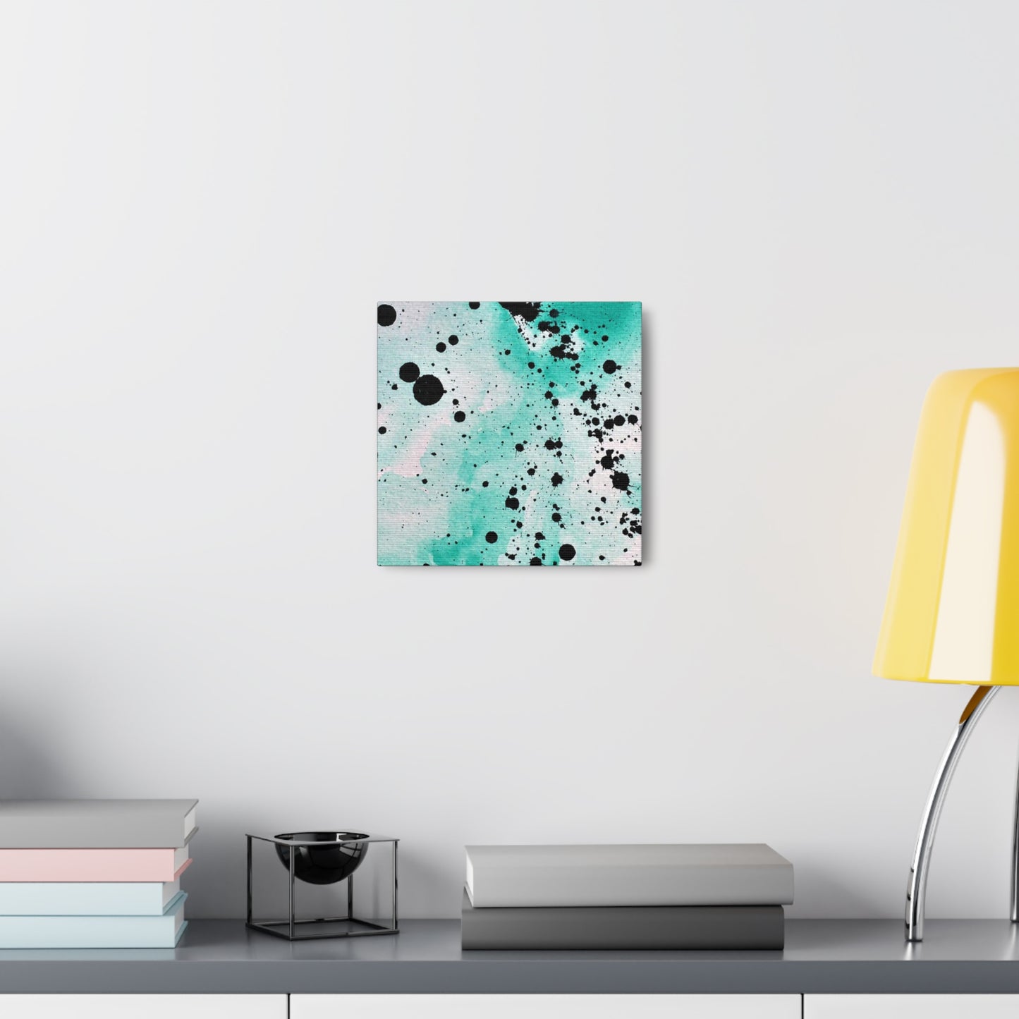 Teal Burst Canvas Gallery Wraps