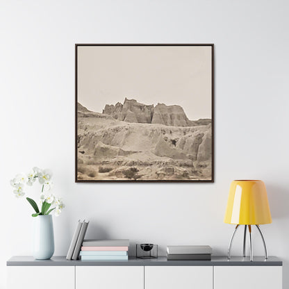 West Gallery Canvas Wraps Square Frame 36″ x 36″ Premium Gallery Wraps (1.25″) Walnut