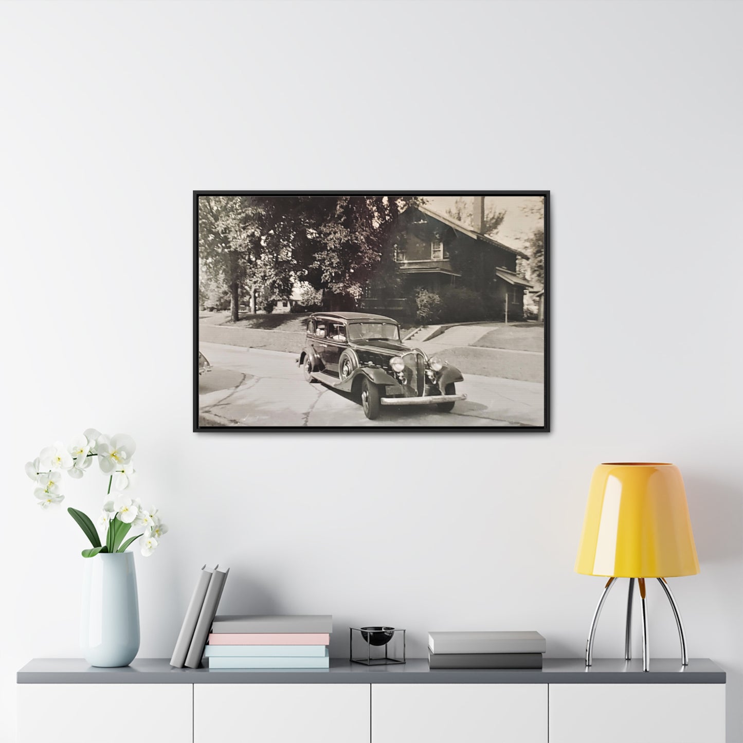 Classic Car Gallery Canvas Wraps, Horizontal Frame