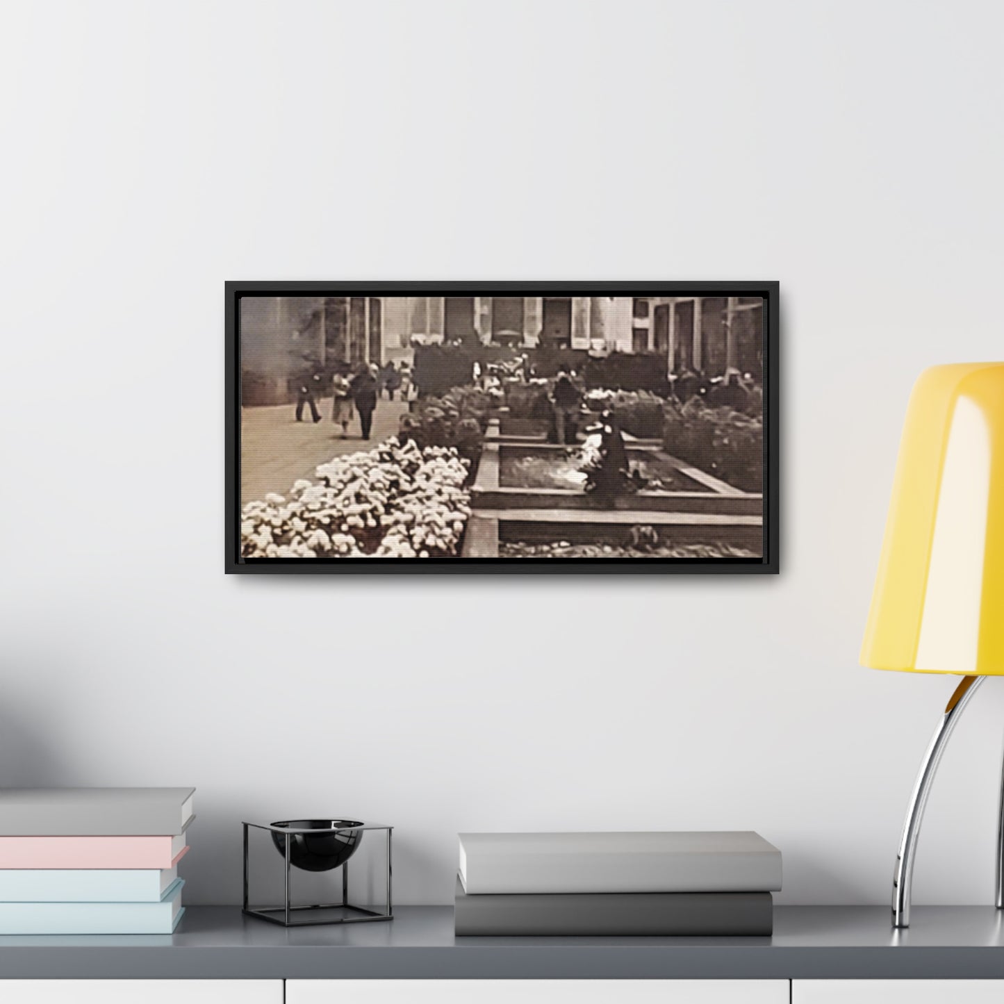 Rockefeller Plaza Gallery Canvas Wraps, Horizontal Frame