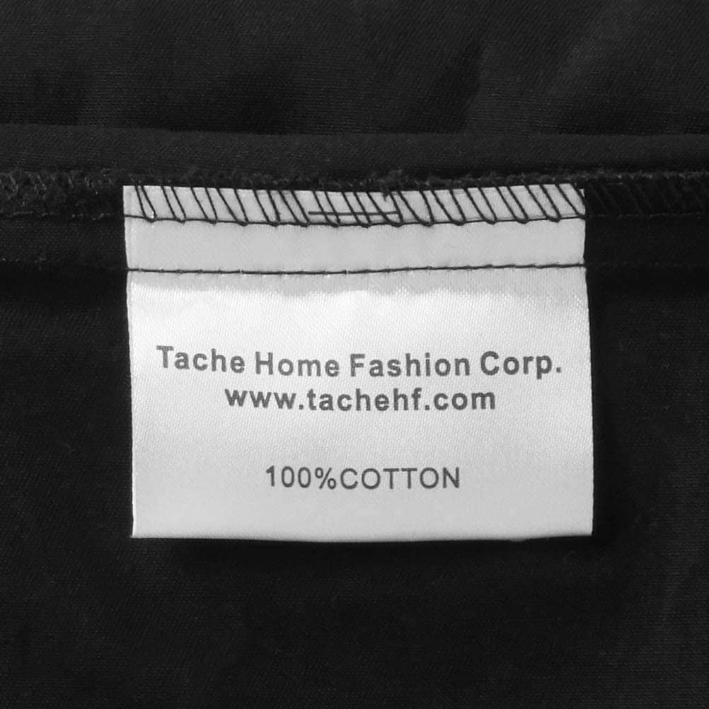 Tache Cotton Lime Green Black Reversible Comforter Set With Zipper Cover - - Comforter