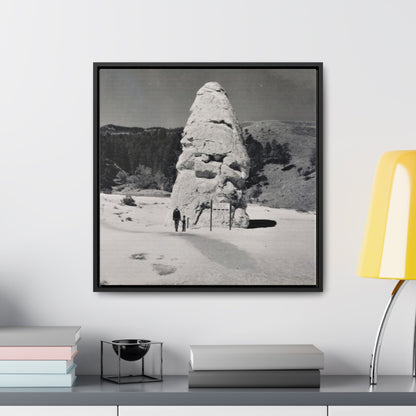Liberty Cap Yellowstone Gallery Canvas Wraps Square Frame 20″ x 20″ 1.25" Black
