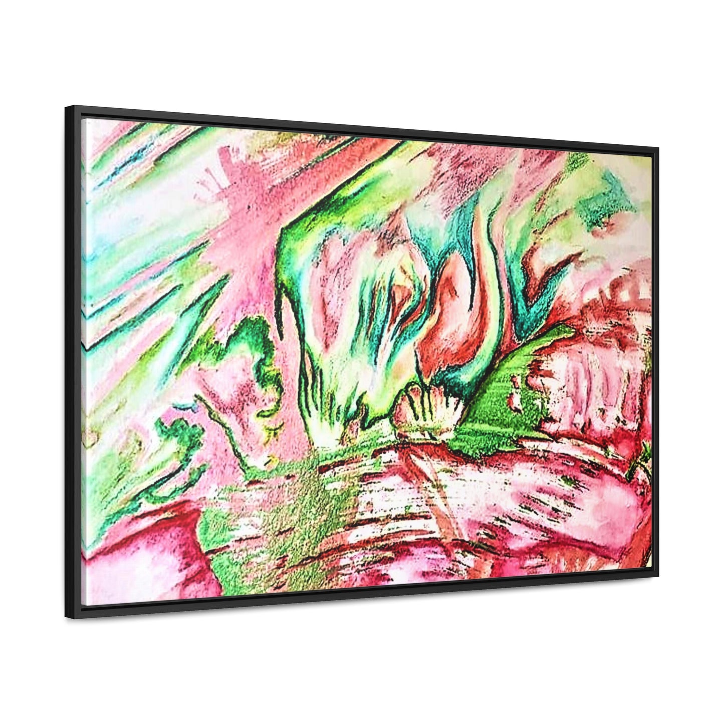 Pink Forest Gallery Canvas Wraps, Horizontal Frame