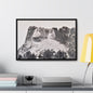 Black Hills Mount Rushmore Gallery Canvas Wraps Horizontal Frame 24″ x 16″ Black 1.25"