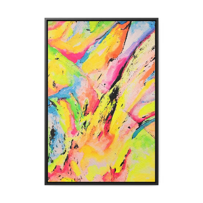 Neon Fire Gallery Canvas Wraps, Vertical Frame 20″ x 30″ Premium Gallery Wraps (1.25″)