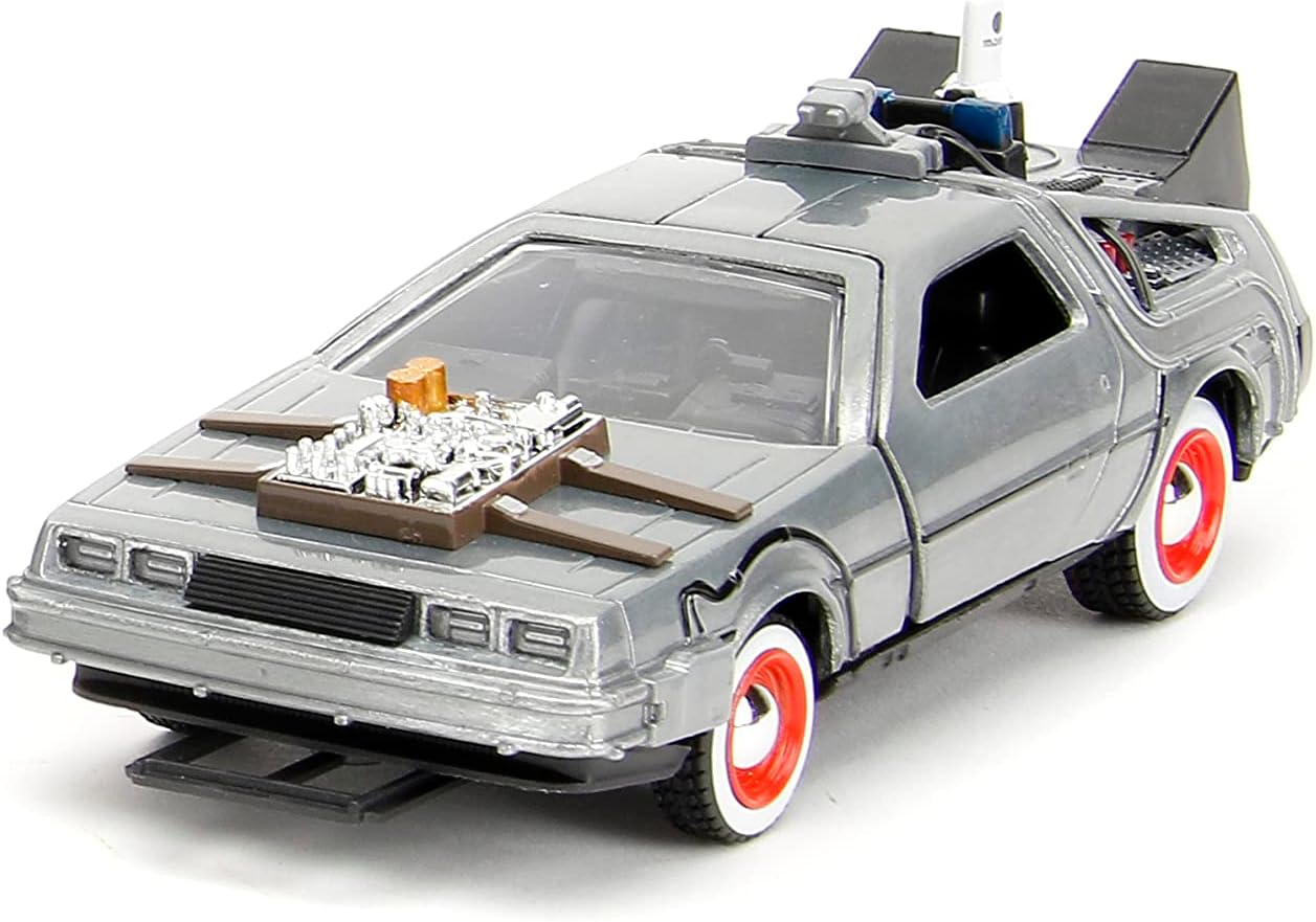 Back to the Future Hollywood Rides 1:32 scale DeLorean Time Machine 3-Pack- Back to the Future™- {{Product type}}
