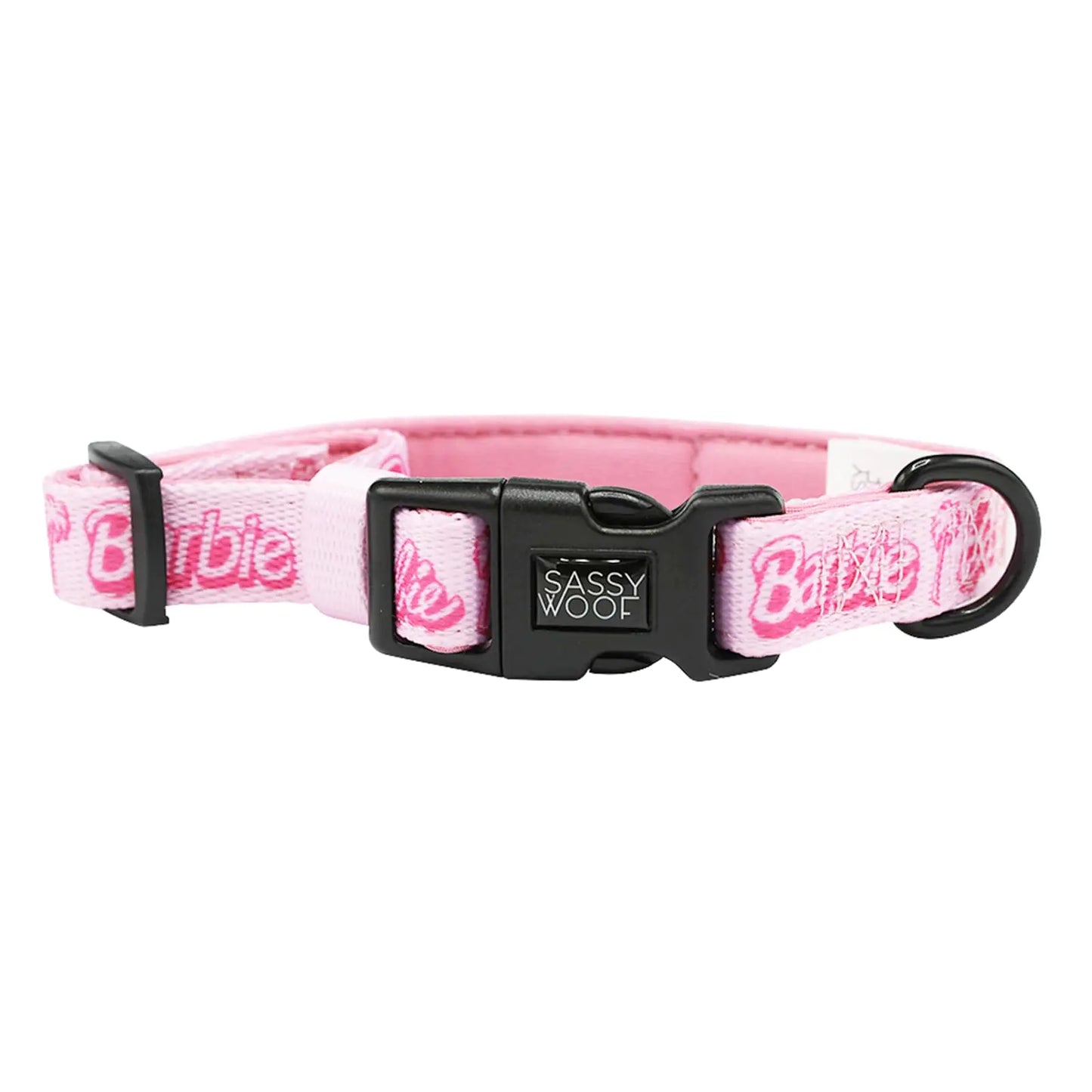 Sassy Woof Dog Collar Barbie™ Malibu - S Adjustable Durable Comfortable Patented Design and Stylish Pet Accessories for Small Dogs - Officially Licensed Kia Day Design