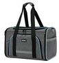 Portable One-Shoulder Folding Pet Carrier Bag - Grey with orange border - pet carrier