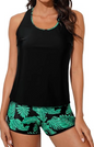 European-Style Split Bikini Swimsuit - G Black S - swimwear