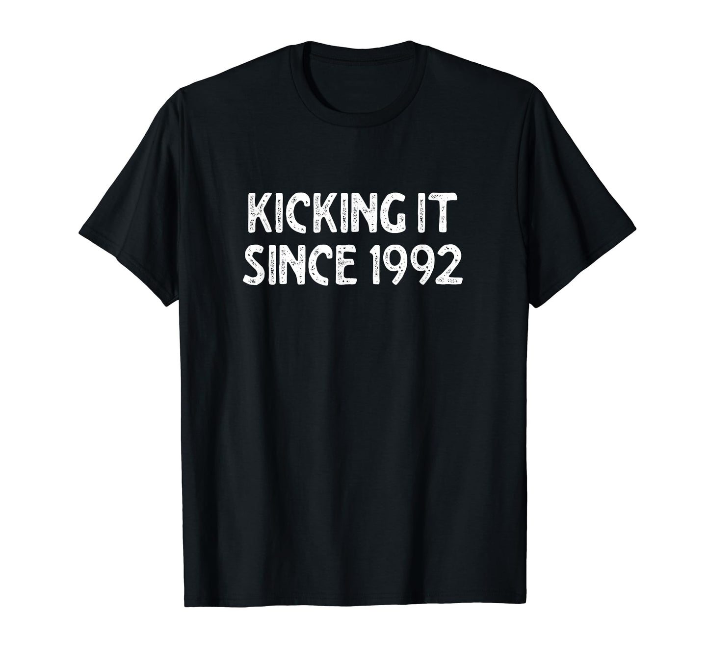 Kicking It Since 1992 Funny Soccer T-Shirt - Novelty Apparel Men Women - - Clothing