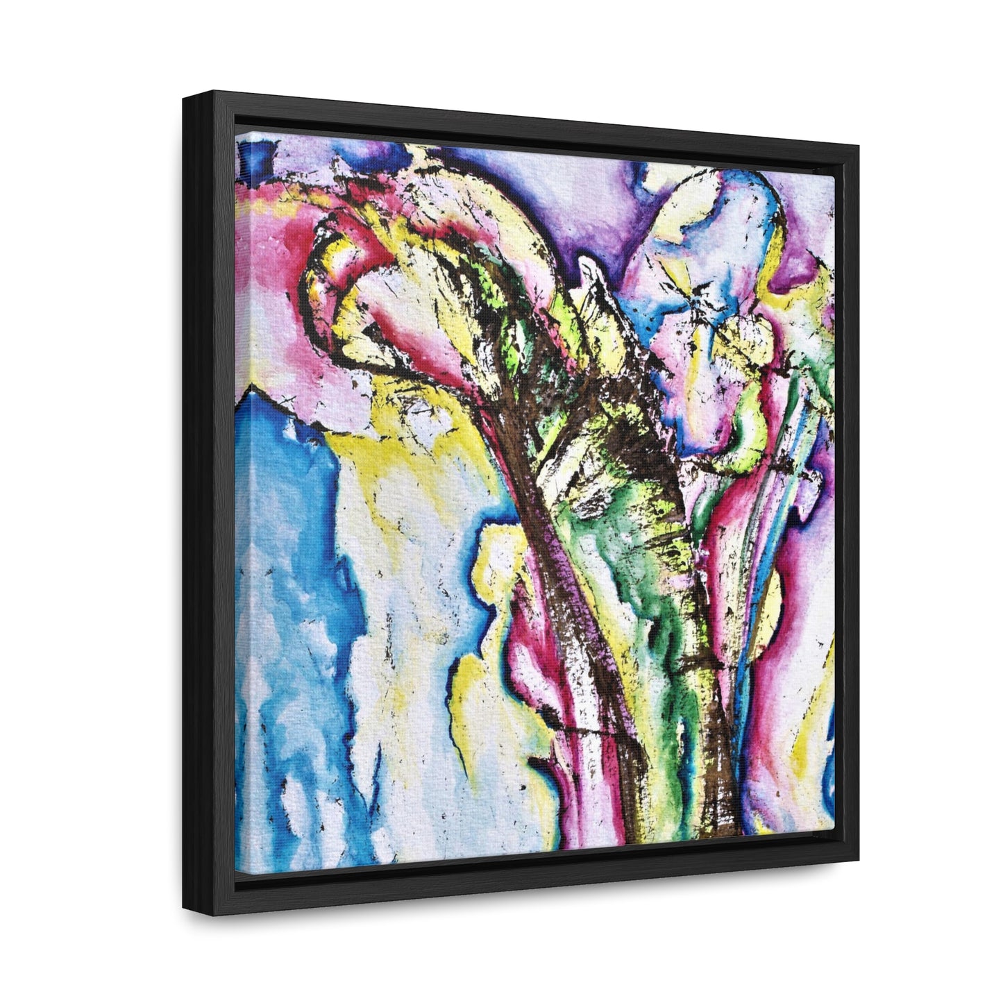 Calla Lilies Gallery Canvas Wraps, Square Frame