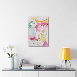 Abstract Face Canvas Gallery Wraps - Kia Day Design