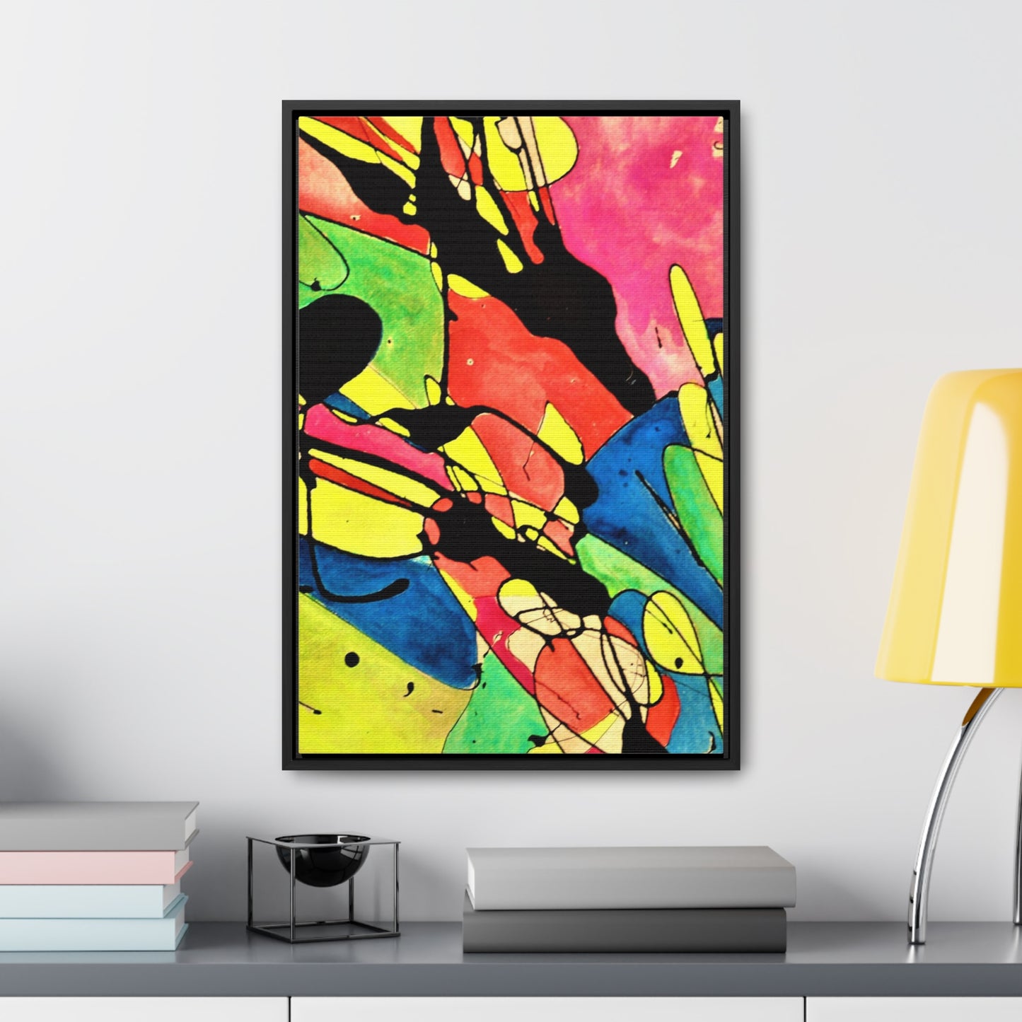 Exploding Earth Gallery Canvas Wraps, Vertical Frame