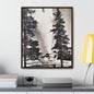 Castle Geyser Yellowstone Gallery Canvas Wraps Vertical Frame 20″ x 24″ Premium Gallery Wraps (1.25″) Walnut